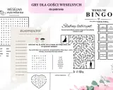Gry dla gości weselnych: wykreślanka, bingo, labirynt i zgadnij kto. Idealne pytania dla gości weselnych, by umilić czas oczekiwania.