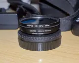 Dwa filtry fotograficzne Digipod: jeden CPL 58mm, drugi przejściówka 49-52mm. Zapewniają świetny filtr polaryzacyjny efekt.