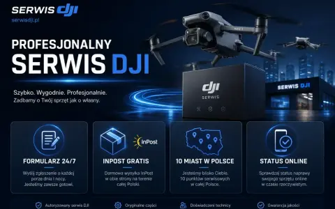 Profesjonalny serwis DJI. Sprawdź gwarancję i status naprawy online. Szybko, wygodnie, profesjonalnie.
