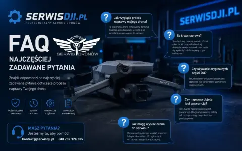 Profesjonalny serwis dronów DJI. FAQ: proces naprawy, czas, części, gwarancja. Skontaktuj się z nami!