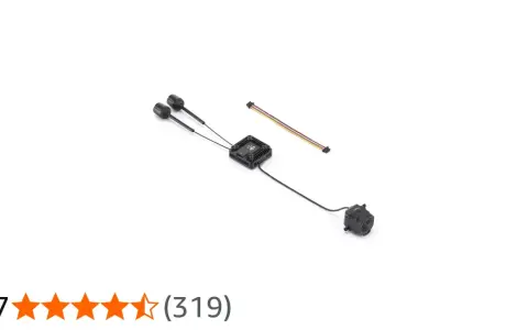 DJI O4 Air Unit Pro z antenkami i kablem.