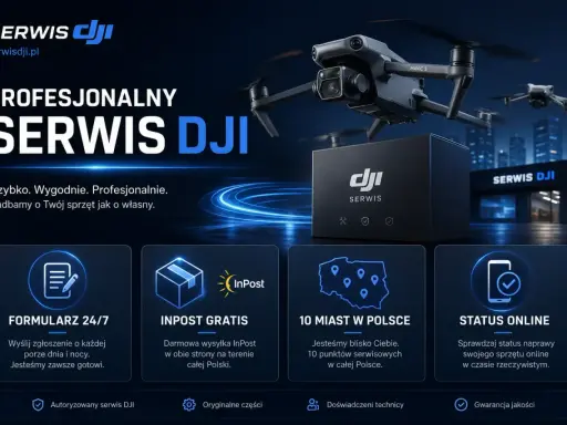 Profesjonalny serwis DJI. Sprawdź gwarancję i status naprawy online. Szybko, wygodnie, profesjonalnie.