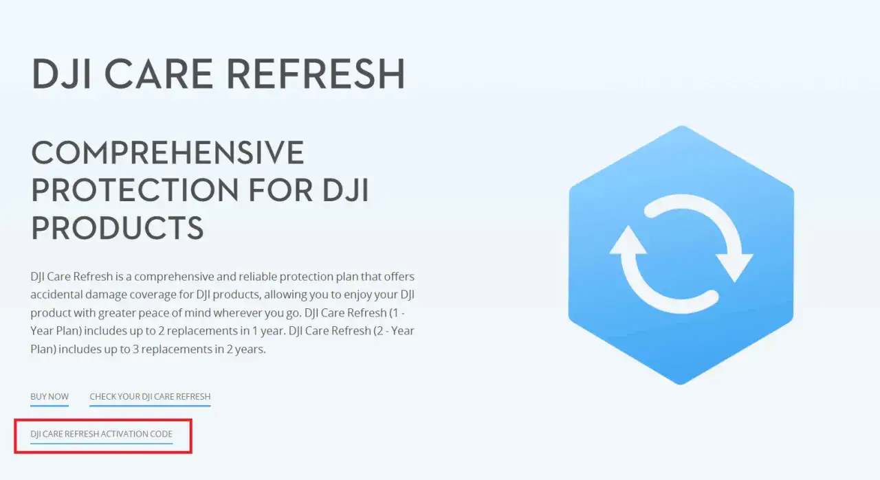 Aktywacja DJI Care Refresh. Kompleksowa ochrona produktów DJI, obejmująca uszkodzenia.